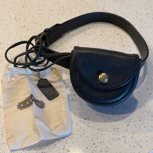Vintage Coach Mini Belt Bag Black #9826